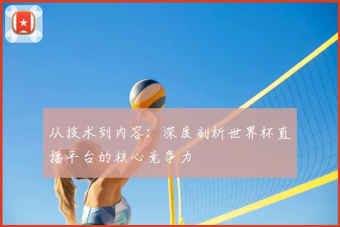 从技术到内容：深度剖析世界杯直播平台的核心竞争力